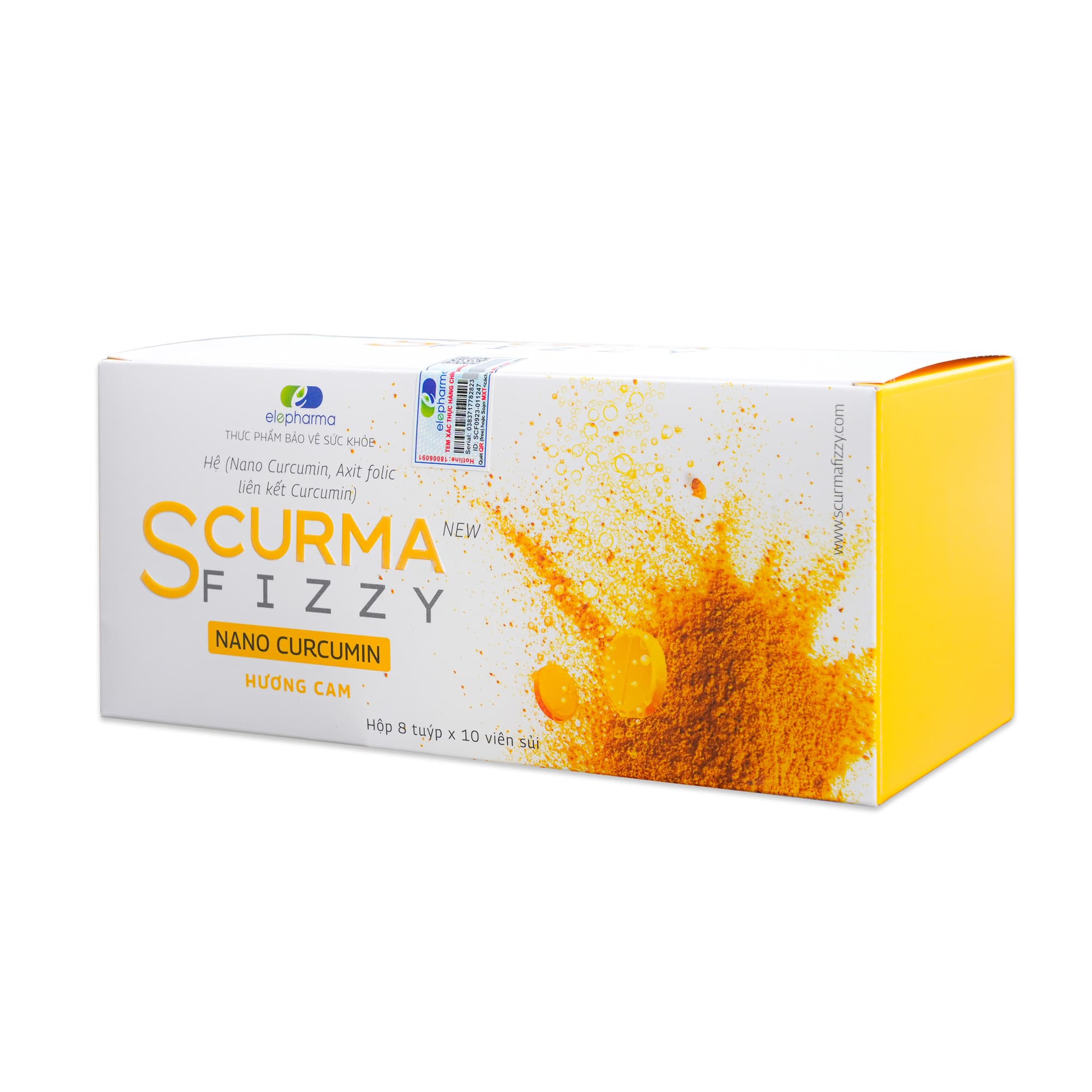 SCurma Fizzy New (Hộp 8 tube * 10 viên)