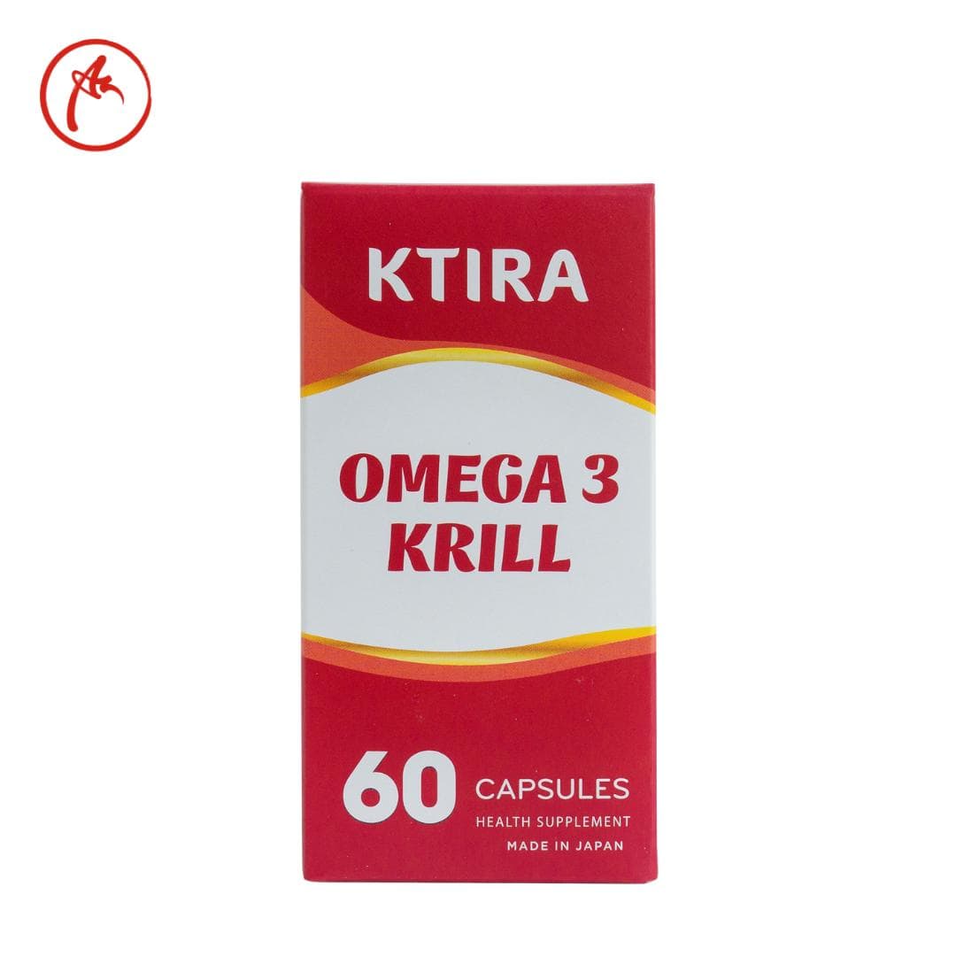 Viên uống KTIRA Omega 3 Krill nhuyễn thể tăng cường sức khỏe tim mạch, cải thiện trí nhớ, xương khớp 60 viên DP An Nhiên (1 hộp)