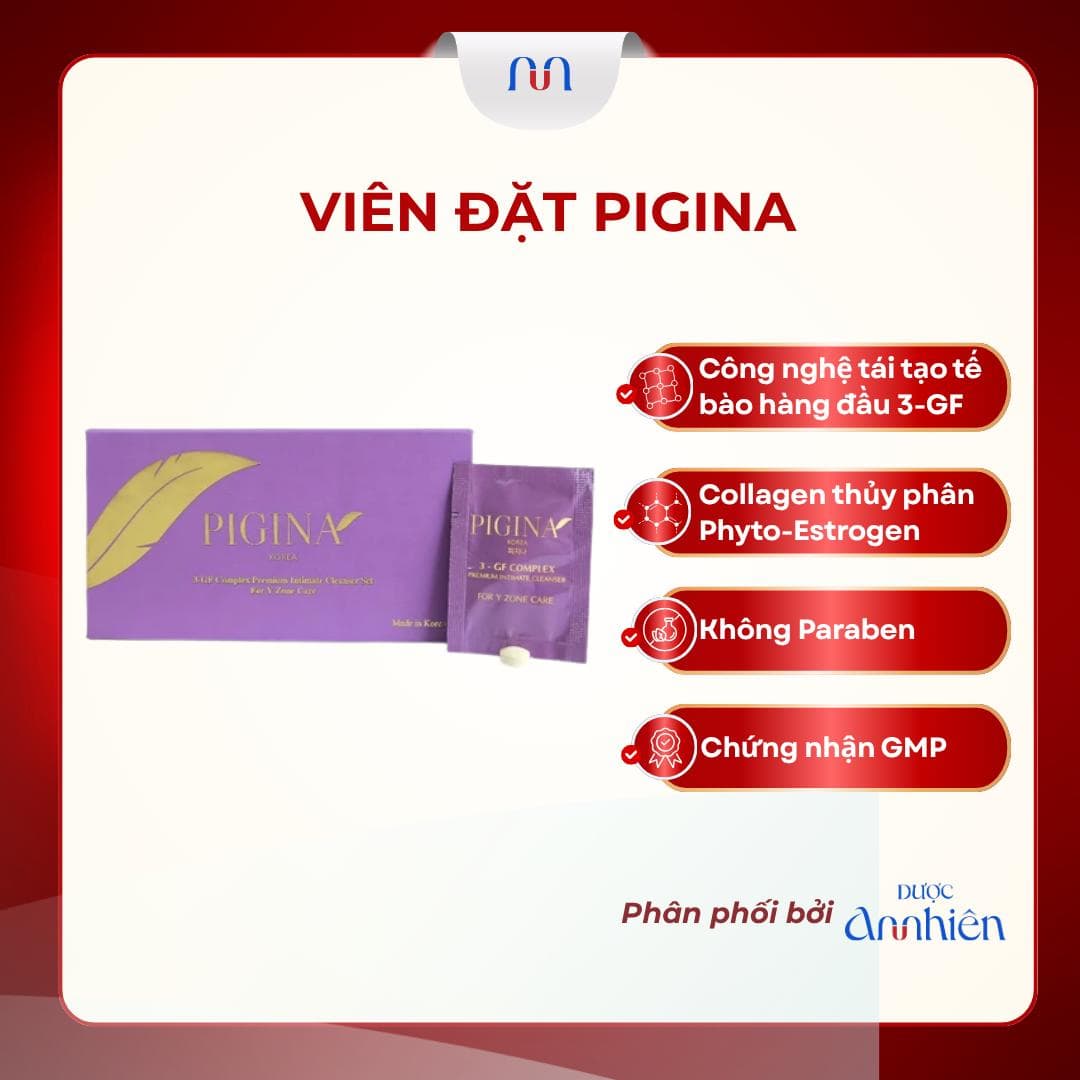 [CHÍNH HÃNG] Combo 18 Viên Pigina Vệ Sinh Phụ Nữ Cao Cấp Dưỡng Ẩm, Cân Bằng Độ PH Tự Nhiên