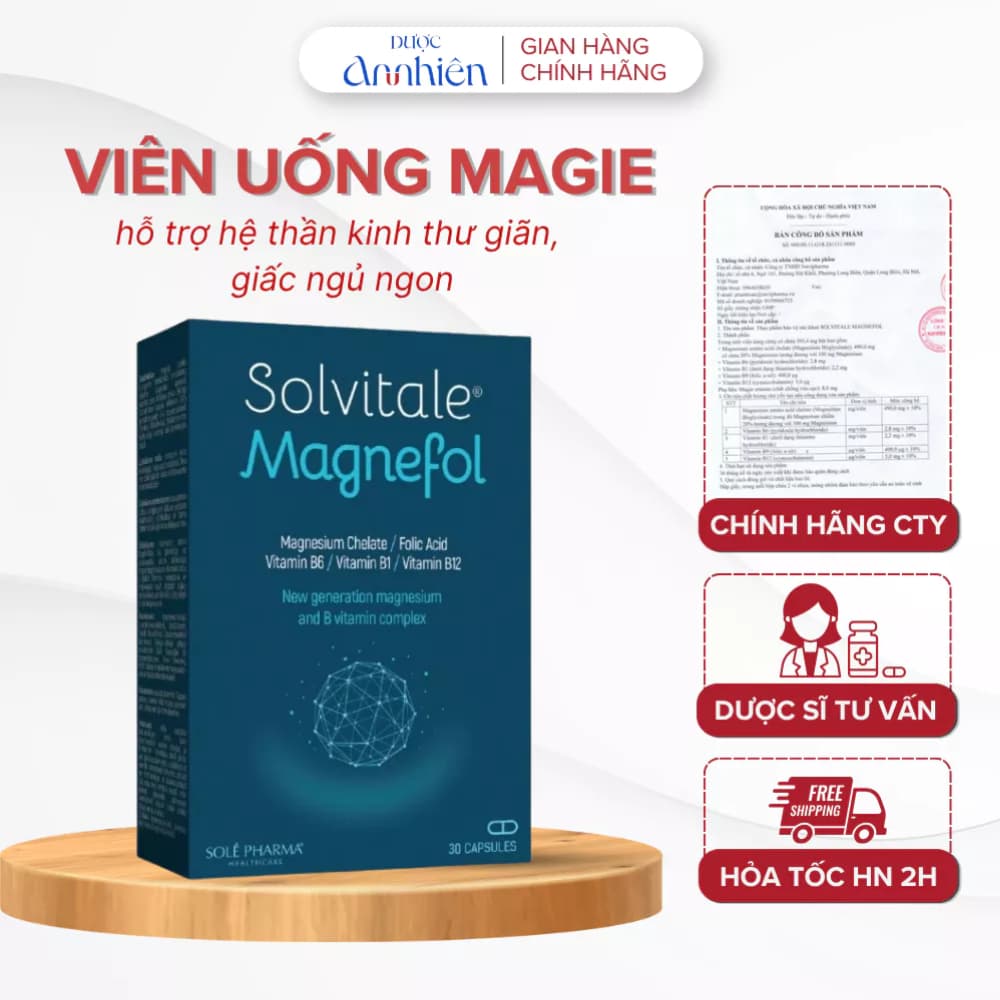 Magnefol Solvitale 30 viên/hộp