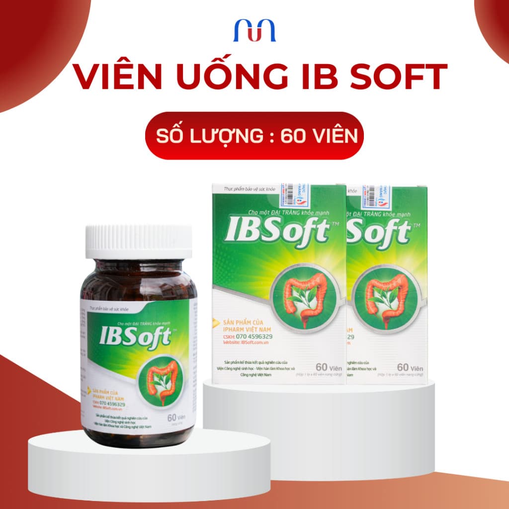 Viên Uống IB Soft 60 Viên Hỗ Trợ Đại Tràng, Táo Bón, Bổ Sung Chất Xơ, Tiêu Hóa Khỏe